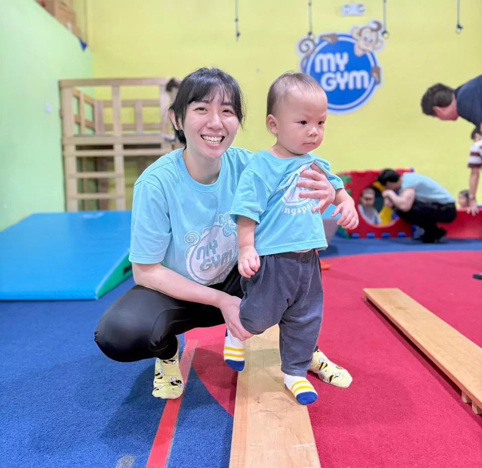 Kids learning rhythm, patterns, and memory through music at My Gym
